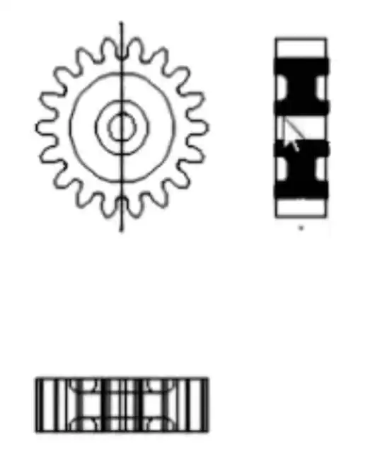TOP Orthogonal view on drawings