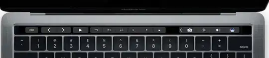 Customisable Mac touch bar