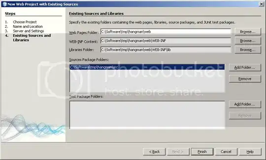 Existing Sources & Libraries dialog