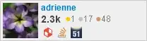 profile for adrienne on Stack Exchange, a network of free, community-driven Q&A sites