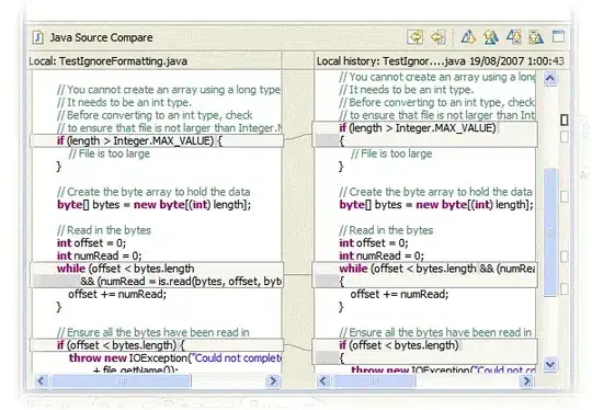 Compare using Vertical Panel