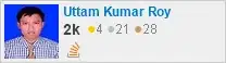 profile for Uttam Kumar Roy on Stack Exchange, a network of free, community-driven Q&A sites