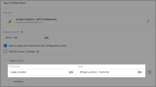 Settings for GA4 param exlusion in config tag