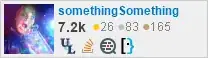 profile for somethingSomething on Stack Exchange, a network of free, community-driven Q&A sites profile for somethingSomething on Stack Exchange, a network of free, community-driven Q&A sites