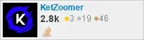 profile for KetZoomer on Stack Exchange, a network of free, community-driven Q&A sites profile for KetZoomer on Stack Exchange, a network of free, community-driven Q&A sites
