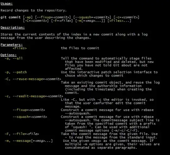 Extended usage help message