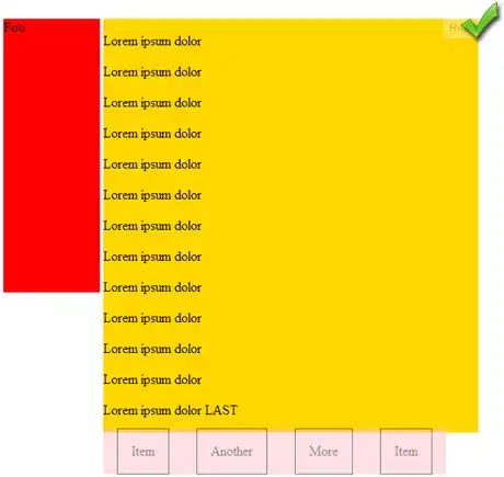 Sticky footer properly push down