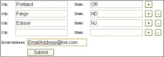 Screen Snippet of Form