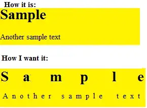 what I have versus what I want