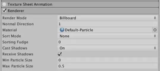 Change the material being emitted