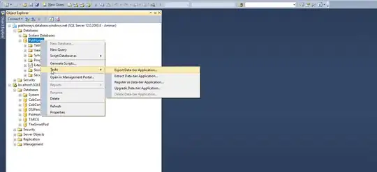 Selection of data, includes keywords column before processing