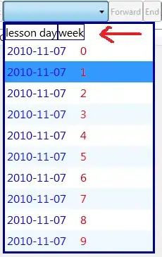 Centered text with line before and after over an image