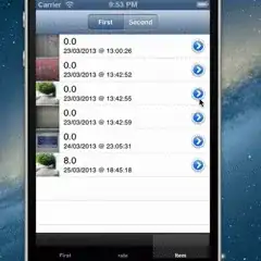 App window with interconnected tables