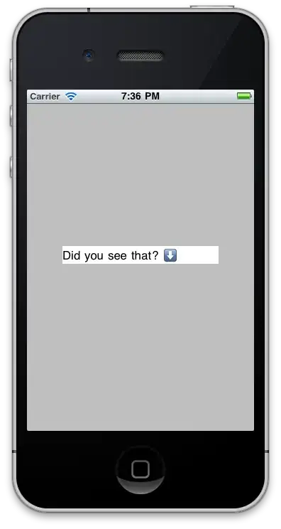showing result of above code