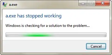 The Windows 7 crash dialog