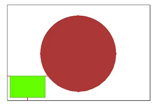 screenshot of working app