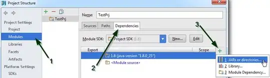 Modules > Dependencies > JAR or directories