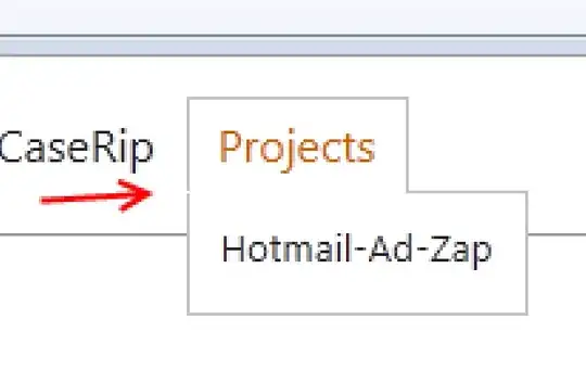 Screenshot of the Xcode view where to add the value.