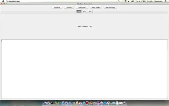 screenshot of node data
