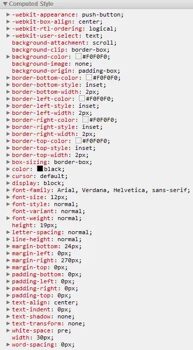 Chrome computed style