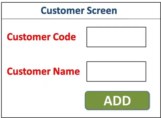 Customer Screen GUI