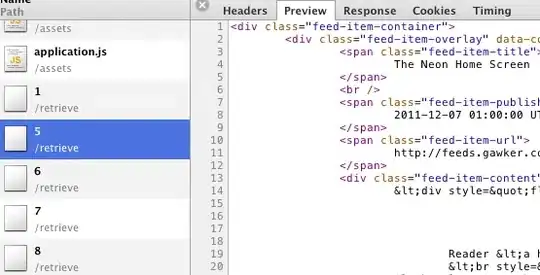 The objects being compared
