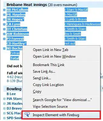 phpMyAdmin structure