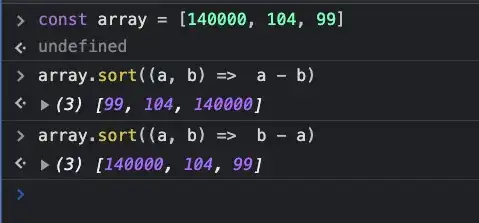 Array Numeric Sorting