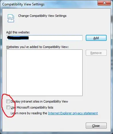 Compatibility View Settings