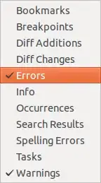 Screenshot to show error