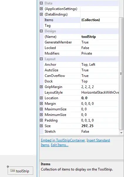 screenshot of console log