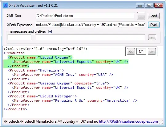The message before error