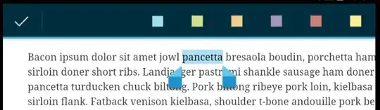 When they tap the highlighter, this second CAB appears.