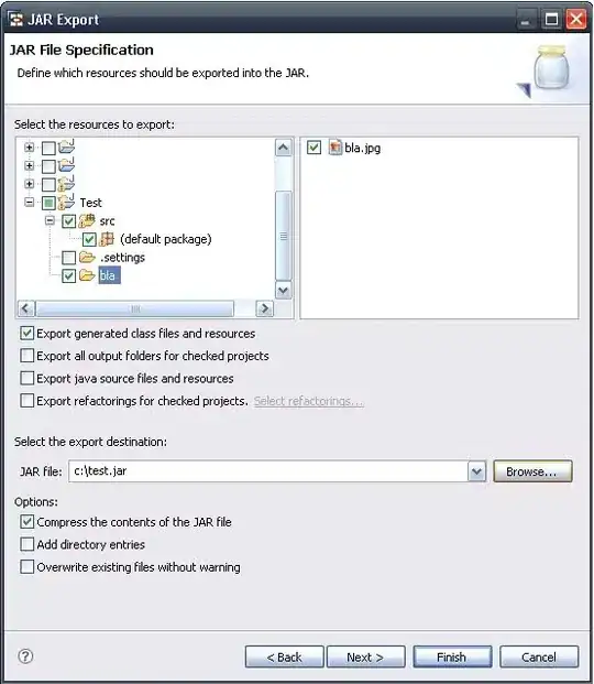 JAR Export Dialog