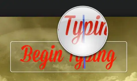 Magnifying glass working normal