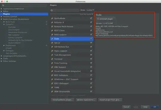 Scala plugin under Plugins in Preferences