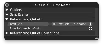 Assigning nextField in IB