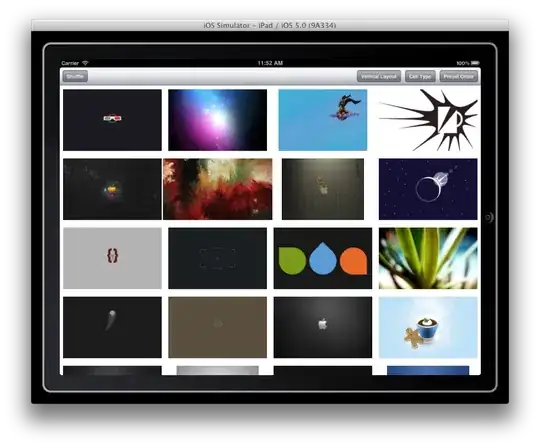 Screenshot showing location of icon