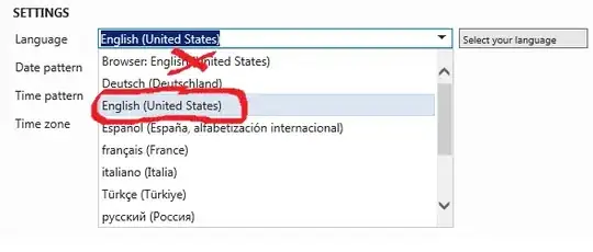 java configuration window