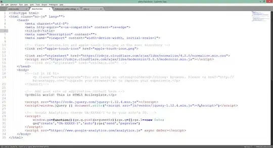 First console output