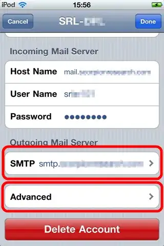 Result of the select event