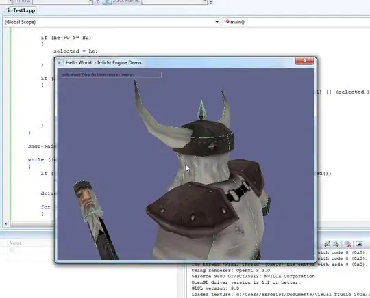 Table after initialize