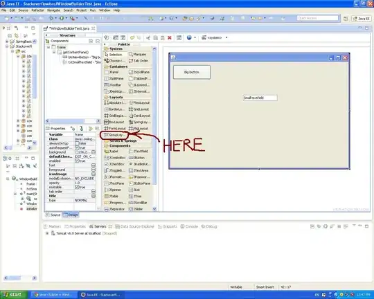 DBSCAN clustering output