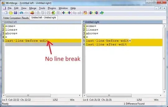 Without line-break before EOF