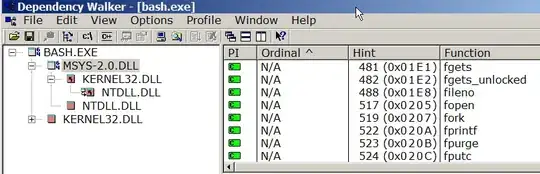 Dependency Walker Git Bash