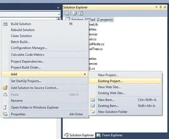 Add Existing Project Screenshot