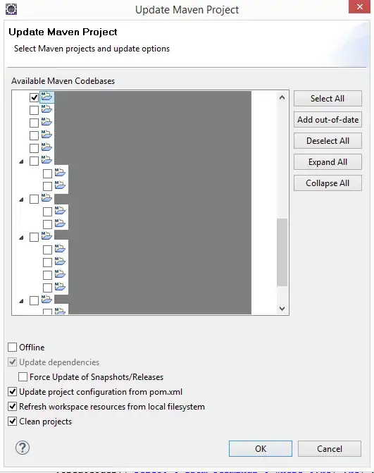 Update Maven project 