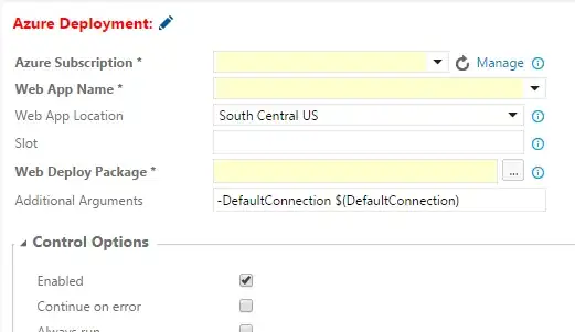 I created a new variable and add it as default value 