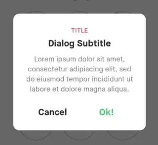 Rounded dialog