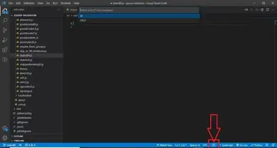 Click there and select the porper option at the top